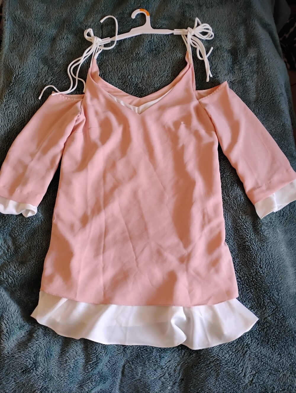 NANETTE LEPORE Tunic Length Cold Shoulder Top Shirt Women's Size 10